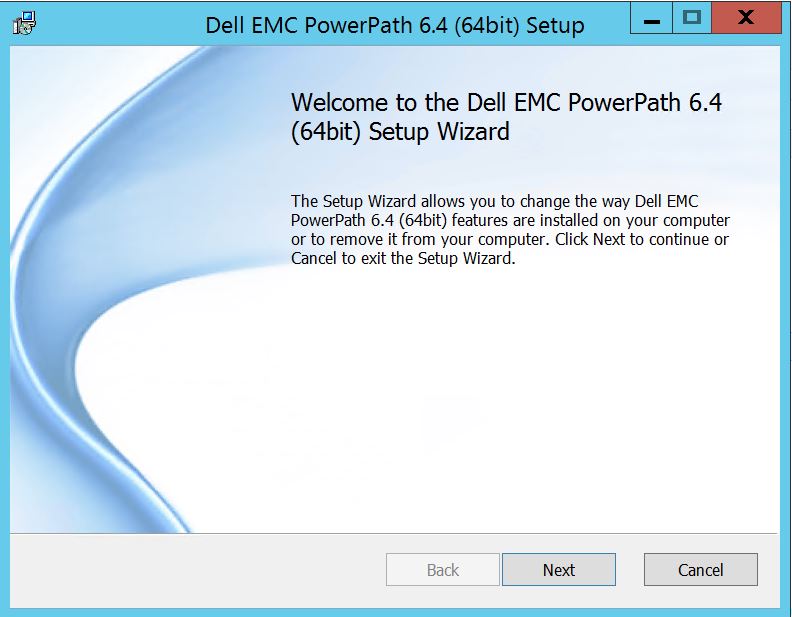 PowerPath Setup Welcome
