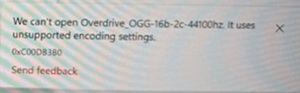 We can't open Name of the file. It uses unsupported encoding settings.