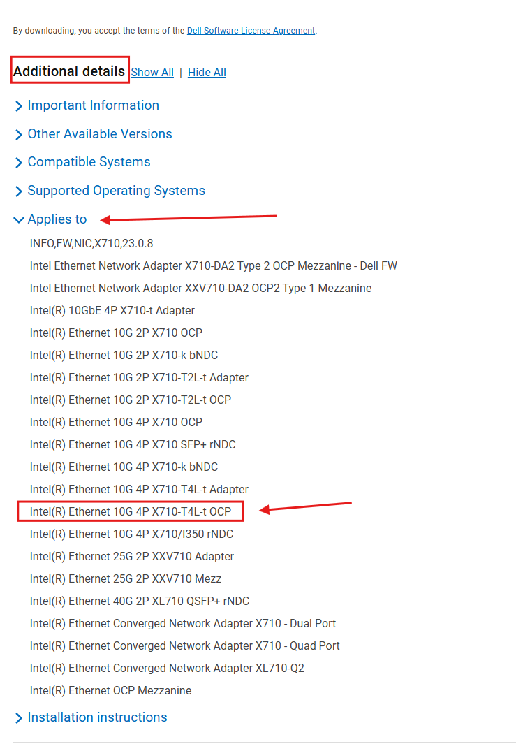 Additional details applies to example
