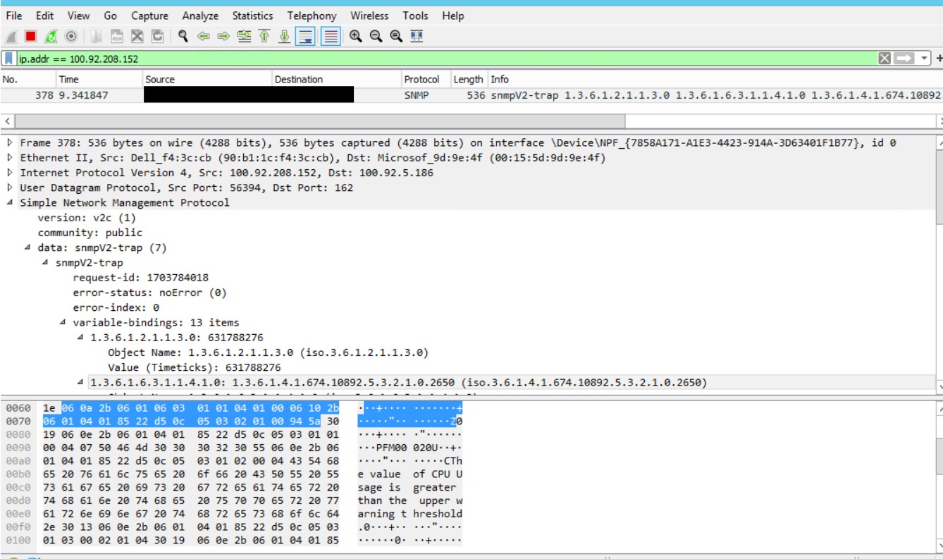 wireshark example output