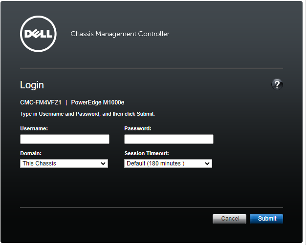 Pagina Login di CMC
