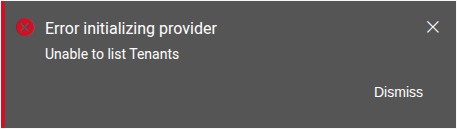 Error inicializando proveedor No se pueden enumerar los grupos de usuarios