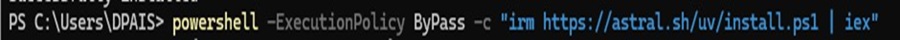 Windows-Terminal, PowerShell-Befehlsbeispiel