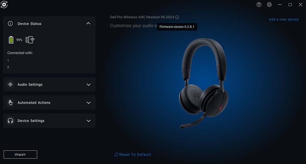 Dell Peripheral Manager 设备状态
