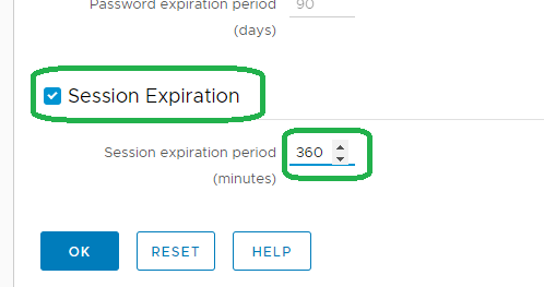 Session expired details