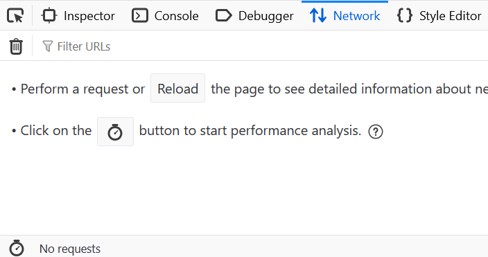 Mozilla Firefox - Network