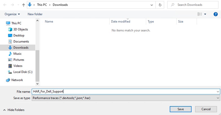 Mozilla Firefox - Name and save