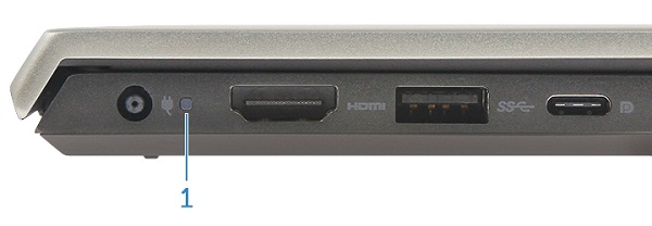 Inspiron 5401 和 5408 电源电池 LED 指示灯