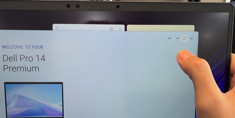 Dell Pro 14 Premium Touch Screen Maximize Example