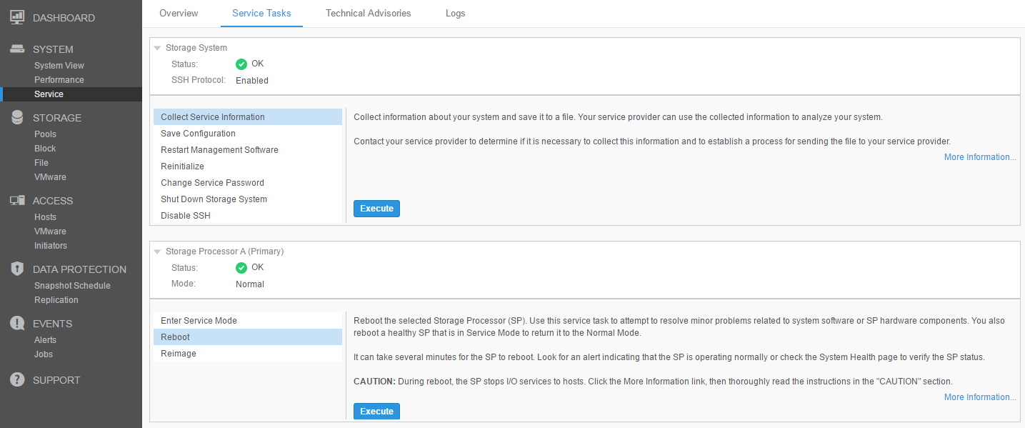 Console VMware