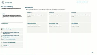 Menú de arranque único