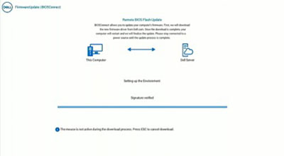 Página de descarga del BIOS de BIOSConnect