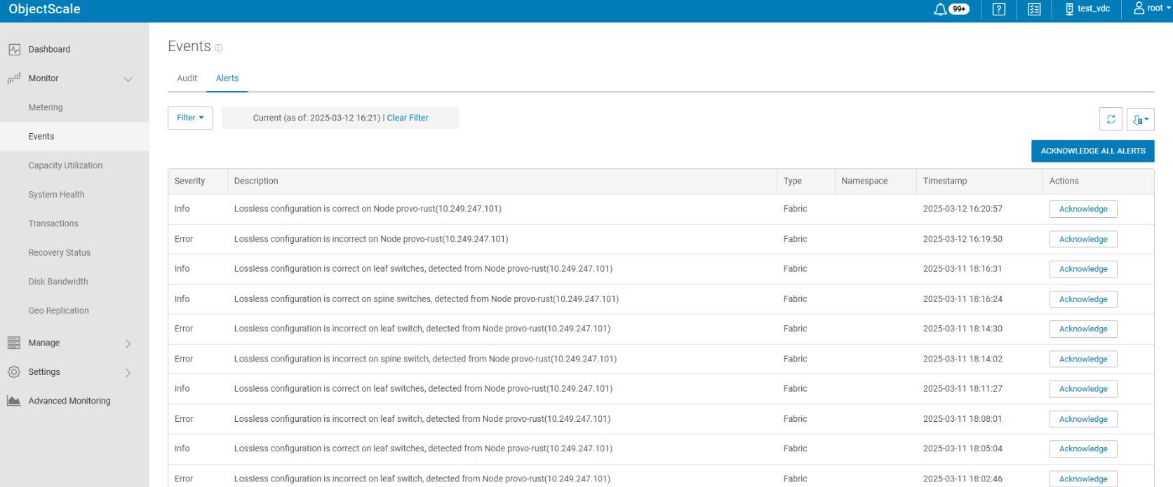 Node Lossless Configuration OK – Symptom ID: 2077