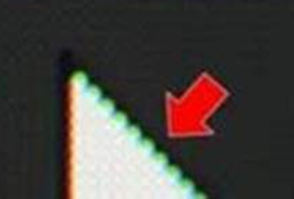 Exemple de vert à la limite des couleurs blanc et noir.