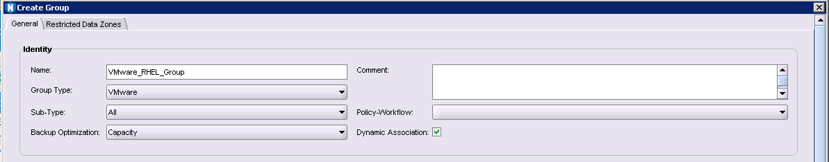 This is the create group example