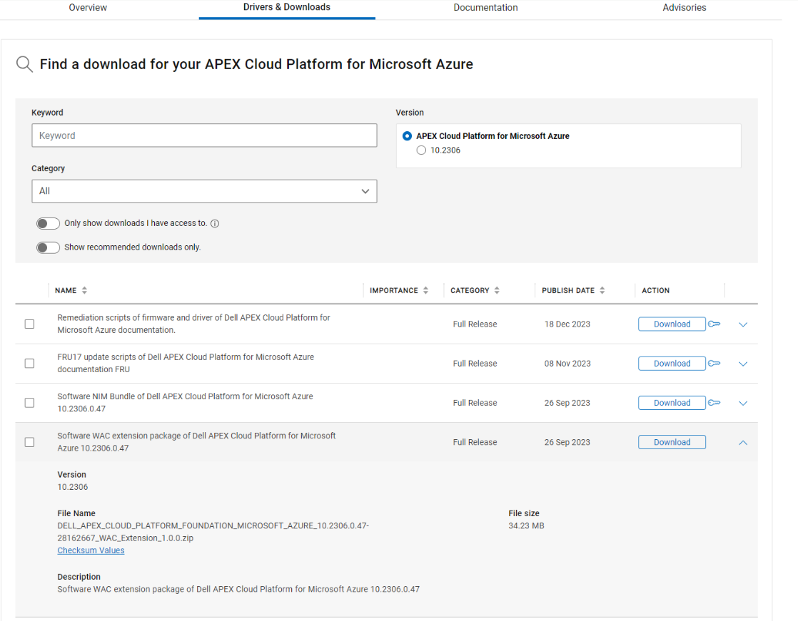 Dell APEX Cloud Platform for Microsoft Azure: How to install new WAC ...