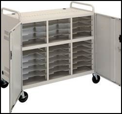 ポータブル コンピューターの収納カートの例2