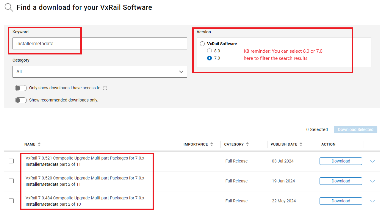 Opções de upgrade do VxRail