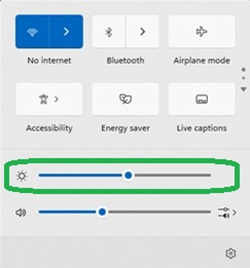 タスクバーのスクリーンショットからのポップアップ設定