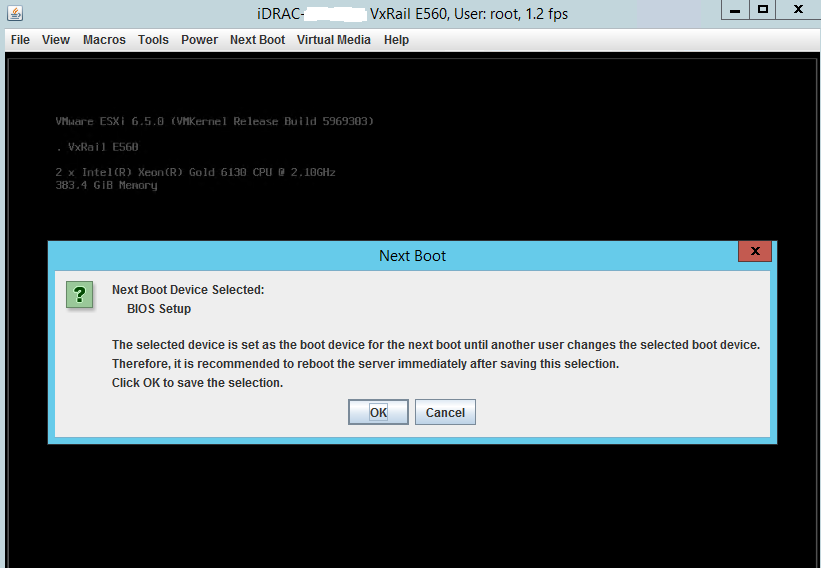 Saving the next boot option
