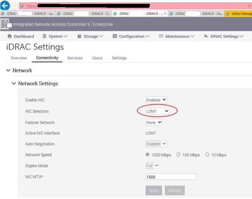 显示 g560 服务器所需配置的 iDrac 屏幕截图