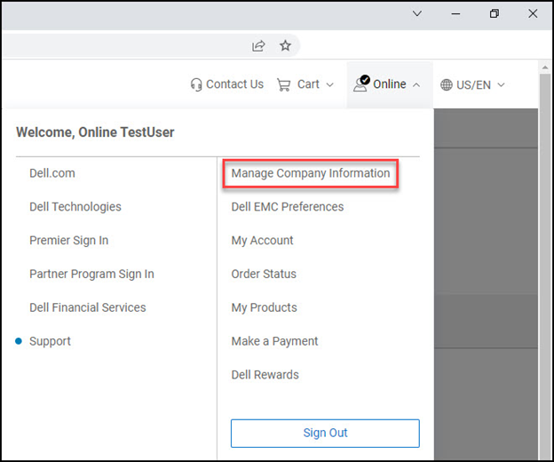 Company Admin Navigation