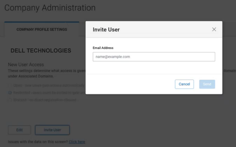 Invite User Close-Up