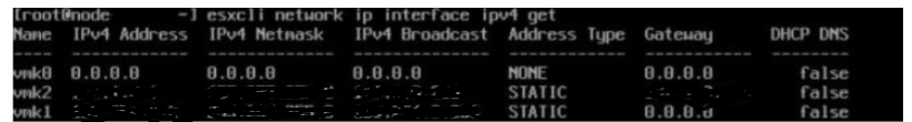 command output
