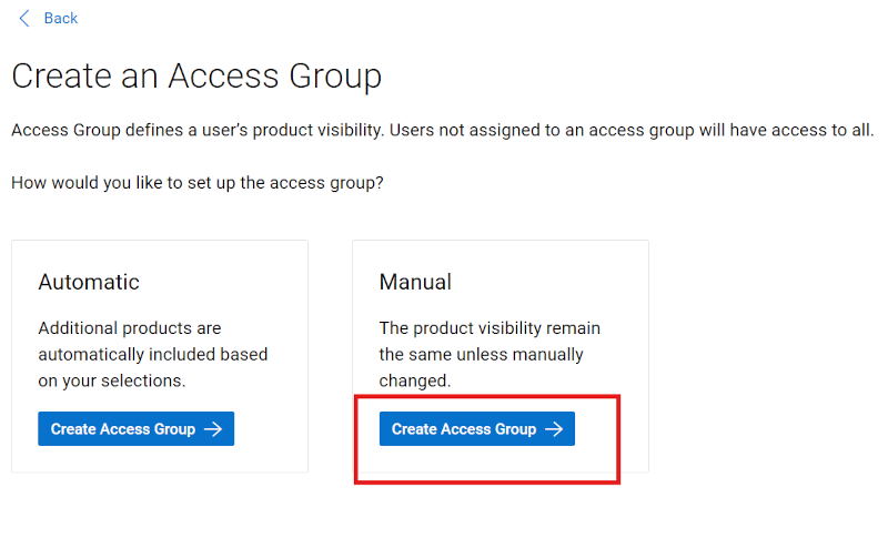 Create Manual Group
