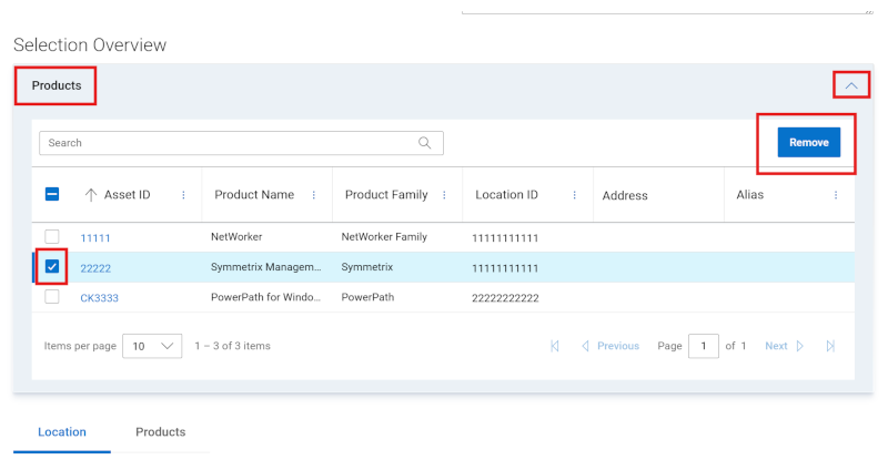 Editar grupo de productos Eliminar activos