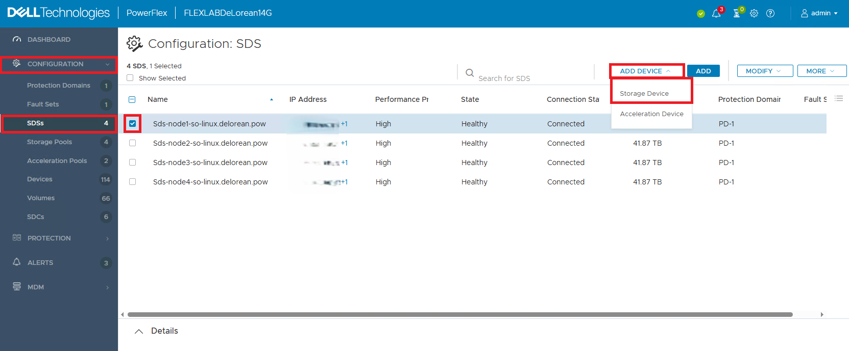 Lägga till en enhet i presentationsservern