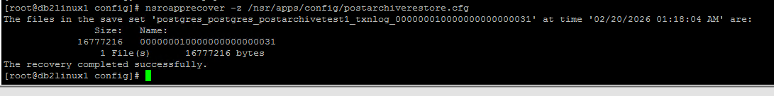 oapp recover command example