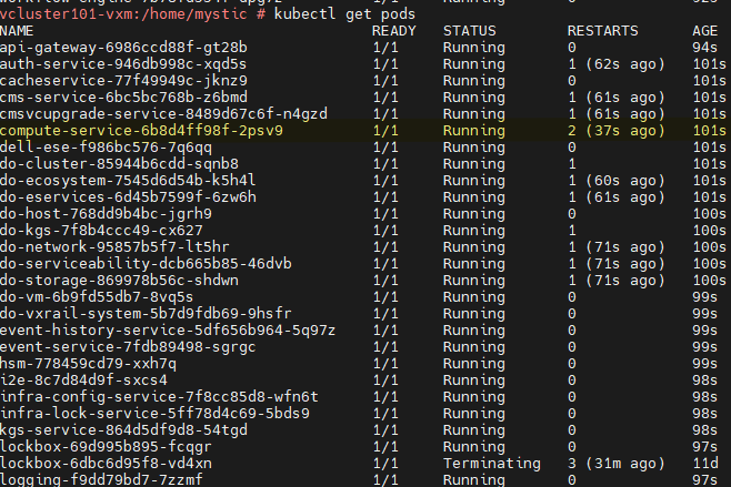 Certains pods redémarrent de manière inattendue