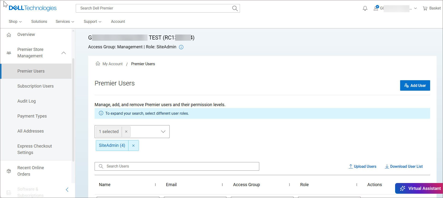 User_Management_Premier_Account