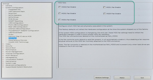 BIOS 风扇配置