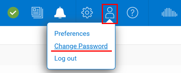 Ændring af administratoradgangskoden via Unisphere, når du er logget på systemet som administrator.