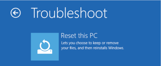 Réinitialiser ce PC