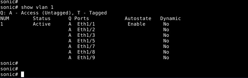 Ejemplo de show vlan&nbsp;1