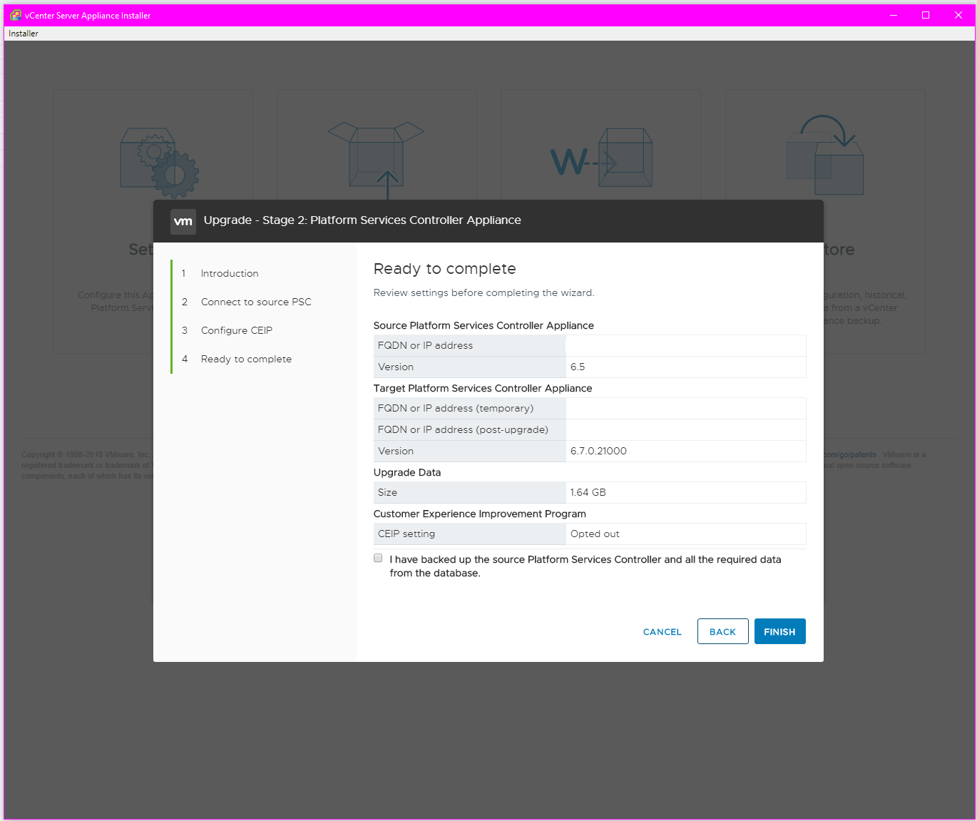 Verify a backup exists