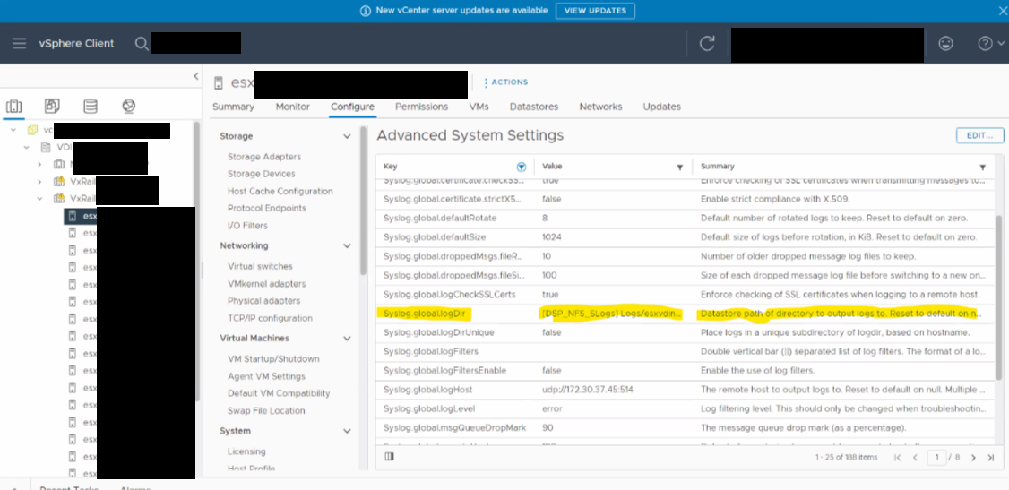 Advanced system settings