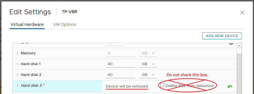 Do not delete the files
