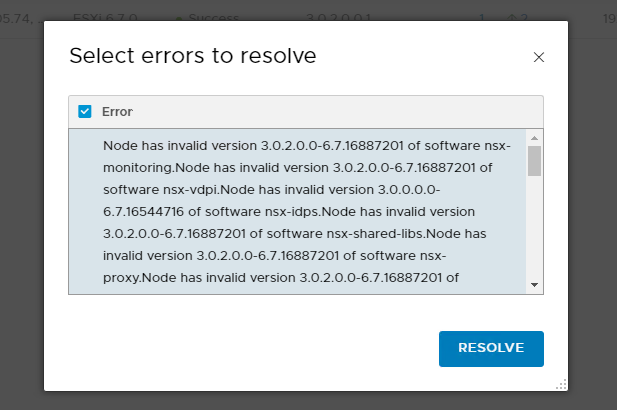 Screenshot of resolution