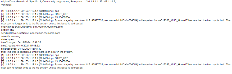 SNMP-traps ontvangen in Splunk
