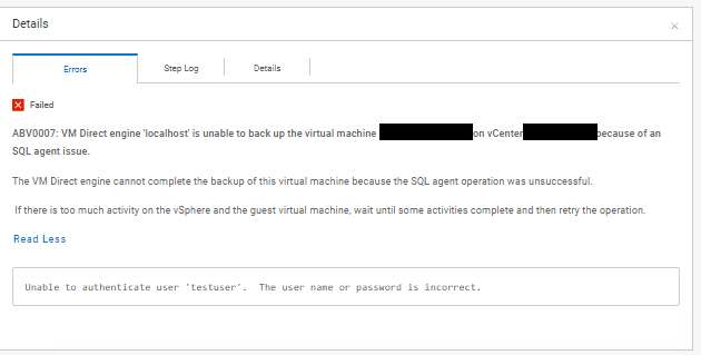 Error de ABV0007 de SQL