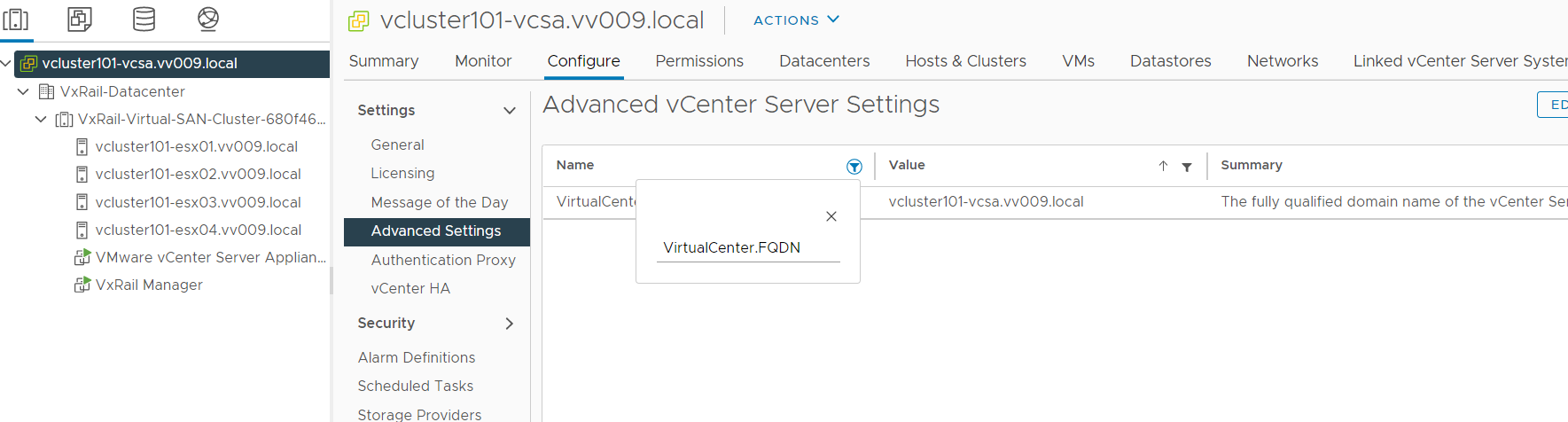 Näyttökuva lisäasetuksista