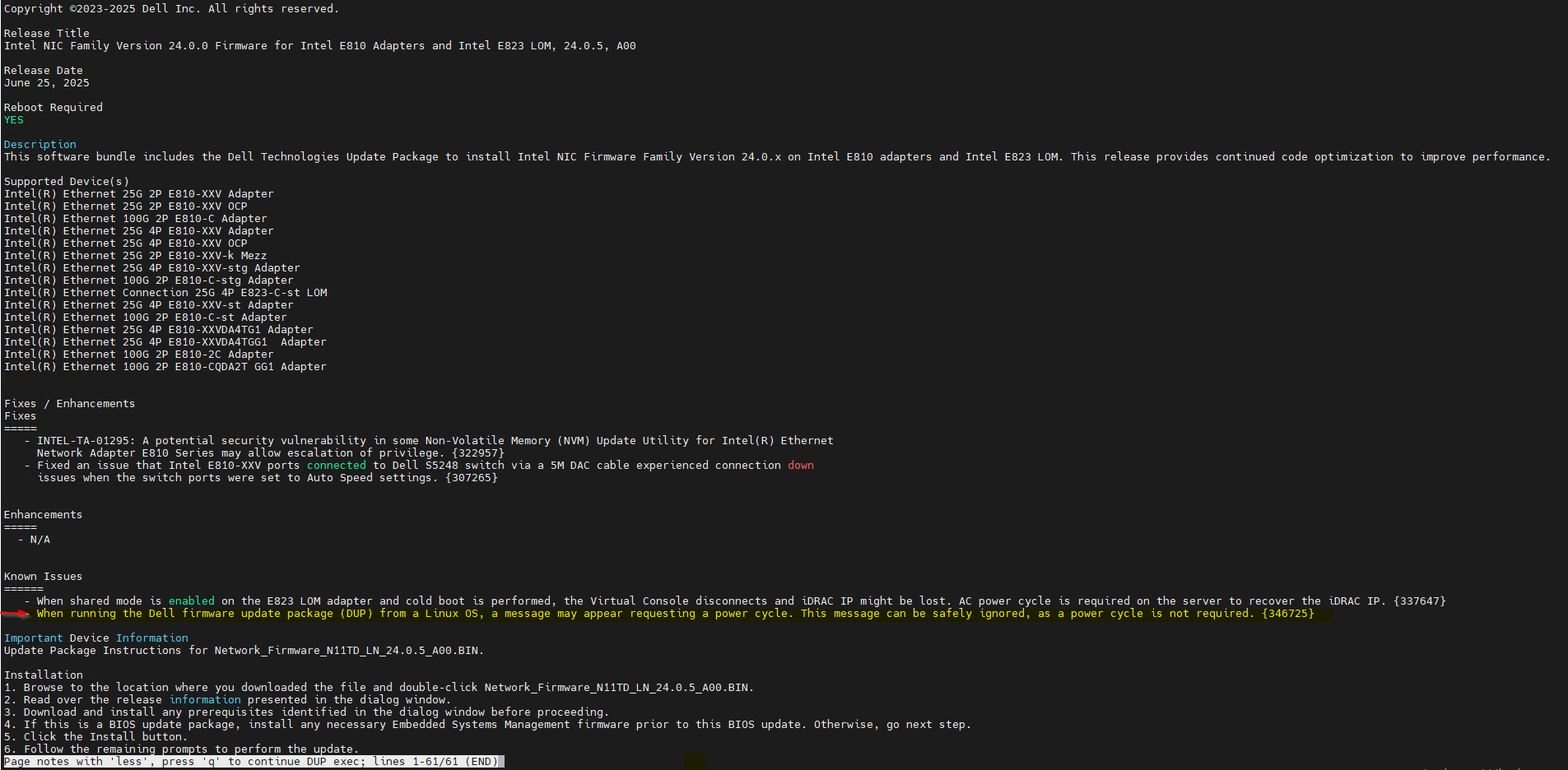 Sortie de la version 24.0.5