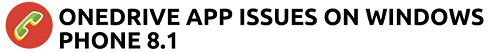 Windows Phone 8.1의 OneDrive 앱 문제