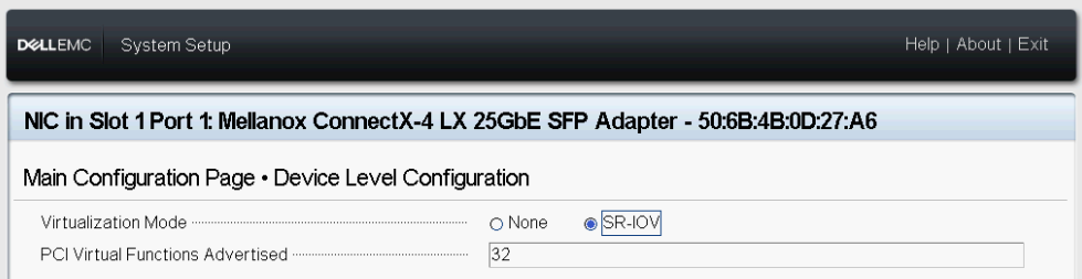 BIOS-Geräteebene SR-IOV