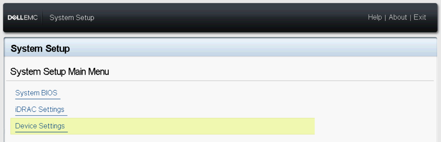 BIOS 디바이스 수준 설정