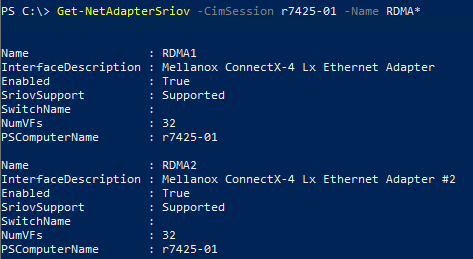 Verifica dell'abilitazione di SR-IOV